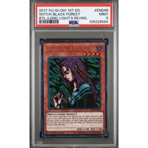 WITCH-BLACK FOREST BTL./LGND.:LIGHT'S REVNG.2017 YU-GI-OH! 1ST ED. #EN046 MINT 9